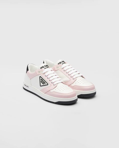 Prada Sneakers Women, Prada Loafers, Prada Sneakers, Shoes Prada, White Alabaster, Girly Shoes, Perforated Leather, Prada Shoes, Slingback Pump