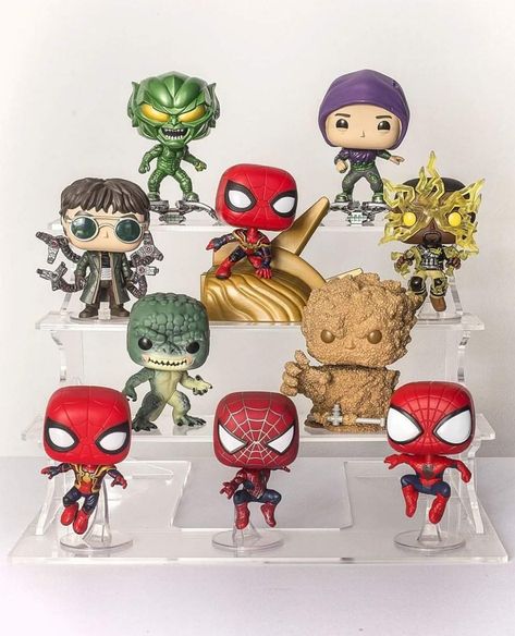 Spiderman Pop Funko, Spiderman Funko Pop Collection, Funko Pop Iron Man, Funko Pop Avengers, Игрушки Funko Pop, Funko Pop Display, Harry Potter Funko Pop, Funko Pop Dolls, Funko Pop Toys