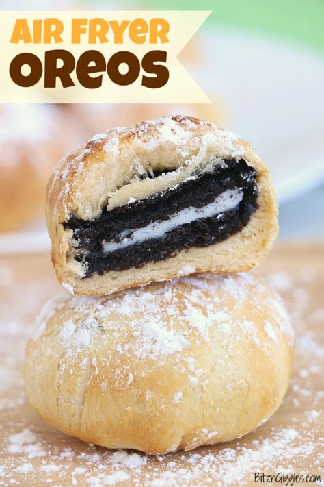 Airfryer Oreos, Air Fryer Oreos, Oreos Dessert, Fried Oreos, Carnival Food, Air Fried Food, Air Fryer Oven Recipes, Air Fry Recipes, Air Fryer Dinner Recipes