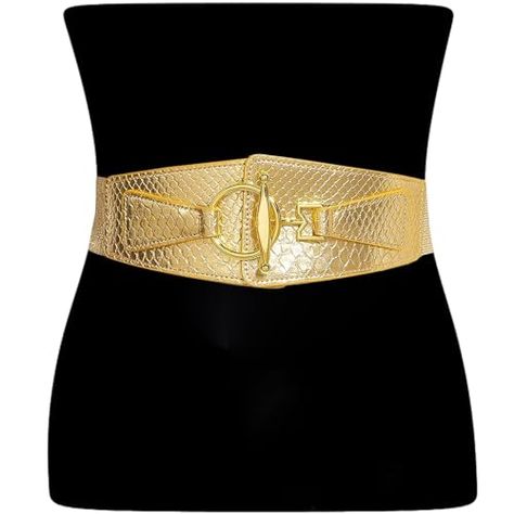 Gold Belts For Dresses, Gold Belt Dress, Ladies Belts, Wide Waist Belt, Trendy Belts, Wide Belts, Glitter Fashion, Bling Design, Barbie Costume