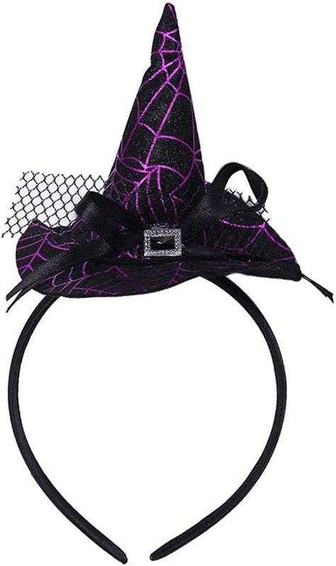 -Purple spider web cobwebs black witch hat, bowtie mesh lace buckle design -Little witch wizard hats for girls boys , very SMALL hat -So cute adorable classic switch hat headband for girls boys headband halloween christmas party -So cute adorable classic for kids baby girls boys toddlers child headband for halloween christmas children's kids party Purple Witch Hat, Boy Headbands, Christmas Party Costume, Black Halloween Costumes, Purple Witch, Headband Hat, Black Witch Hat, Hat Headband, Halloween Witch Hat