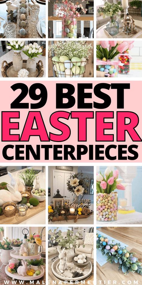 29 Stunning Easter Table Centerpieces To Recreate This Year Easter Dining Table, Paper Origami Flowers, Easter Centerpieces Diy, Easter Table Centerpieces, Easter Dinner Table, Basket Centerpieces, Easter Flower Arrangements, Easter Arrangement, Easter 2024