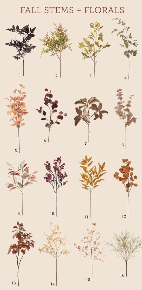 Fall Stem Roundup – Best of 2023 Large Vase Arrangements, 2023 Budget, Fall Stems, Seasonal Decor Fall, Real Life Photos, Faux Stems, Jenna Sue Design, Fall Stem, Jenna Sue