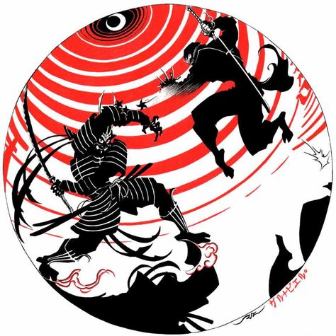 Samurai vs Ninja Ninja Vs Samurai, Shaolin Monks, Self Defense Moves, Shadow Warrior, Save Your Life, Late 20th Century, Self Defense, Anime Style, Art World