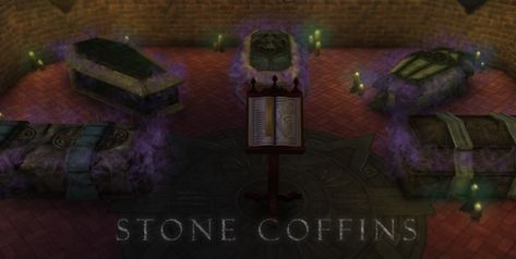 occult & fantasy finds ☾ on Tumblr Coffin Bed, Sims 4 Vampire, Vampire Coffin, Sims 4, On Tumblr, Tumblr, Stone, Bed