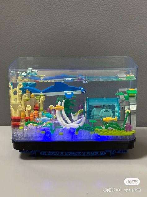 Cute Legos, Lego Aquarium, Foto Newborn, Ocean Room, Cute Furniture, Room Desk, Lego Projects, Room Setup, Cute Little Things