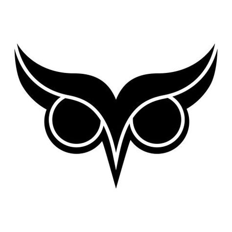 Owl Bird Logo with Big Eyes and Eyebrows in Black vector Owl Eyes Logo, Eye Logo, Owl Logo, Bird Logo, Owl Eyes, Owls Drawing, Bird Logos, Owl Bird, Big Eyes