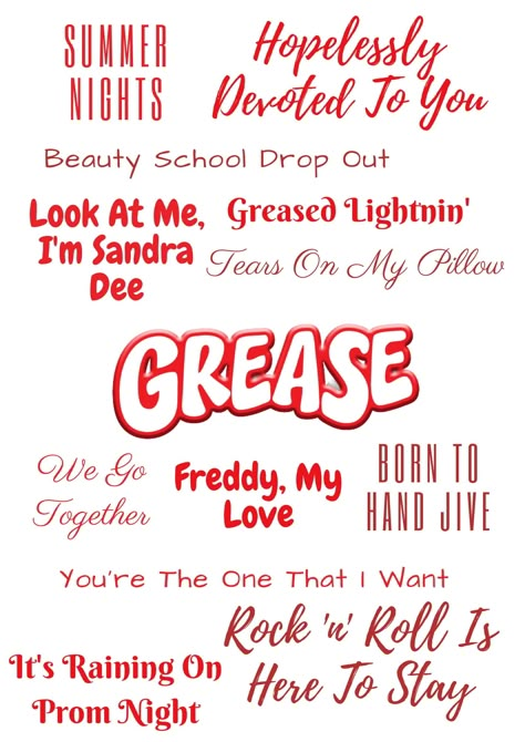 Grease Quotes, Grease Aesthetic, Grease Themed Parties, Grease Theme, Grease Party, Hand Jive, Grease Is The Word, Grease Movie, Grease Musical