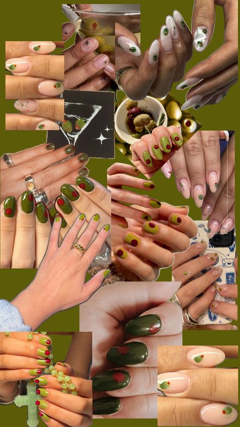 Olive Nails, Nail Art Inspiration, Stylish Nails, Nail Inspo, Nail Designs, Nail Art, Nails, Nail Arts