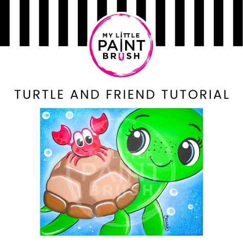 Free step by step tutorial on our channel! How to paint a turtle. #paintingoncanvas #craftsforkids #artforkids Paint A Turtle, Easy Painting On Canvas, Art Ideas For Kids, Canvas Art Ideas, Paint Tutorials, Cartoon Turtle, Art Camp, Pinterest Diy Crafts, Turtle Painting