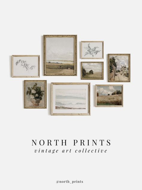 Instantly download, print and frame beautifully remastered vintage paintings, sketches and drawings from North Prints on Etsy. Browse our large selection of vintage artwork and perfectly curated gallery wall sets for a high end look at an affordable price. #etsy #sophisticateddecor #highenddecor #wallart #vintageprints #vintagegallerywall #gallerywallinspo #frenchcountrydecor #neutraldecor #neutralhome #vintagehome #printablewallart North Prints, Vintage Wall Art Prints, Vintage Gallery Wall, Vintage Gallery, Gallery Wall Art Set, Gallery Wall Prints, Country Landscaping, Gallery Wall Art, Vintage Landscape