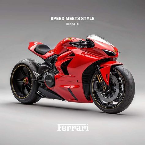 Ferrari Bike, Smart Home Ideas, Motorcross Bike, Custom Street Bikes, Rolls Royce Cullinan, Motorbike Design, Vespa Scooter, Futuristic Motorcycle, Concept Motorcycles