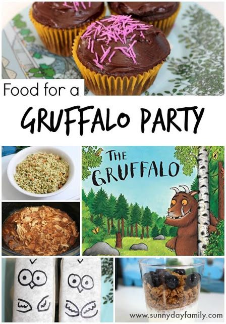 A Gruffalo Birthday Party Menu! Fabulous ideas for kid friendly food based on The Gruffalo. Gruffalo Birthday Party, Fancy Cake Decorating, Kids Friendly Meals, Gruffalo Party, Birthday Party Menu, Party Food Ideas, The Gruffalo, Party Hostess, Kids Party Food