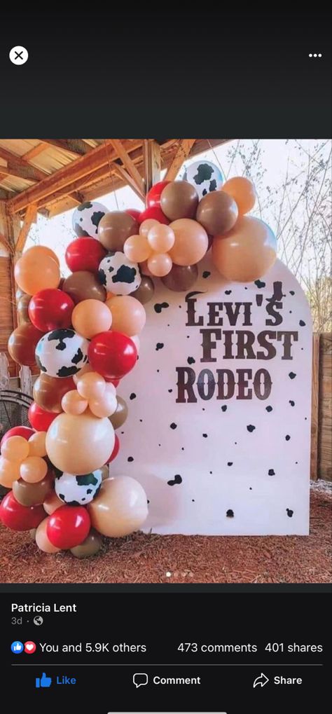 Rodeo Birthday Party, Cowboy First Birthday, First Rodeo Birthday, Rodeo Birthday Parties, Cow Birthday Parties, Boys First Birthday Party Ideas, Boys 1st Birthday Party Ideas, Cowboy Birthday Party, Rodeo Birthday