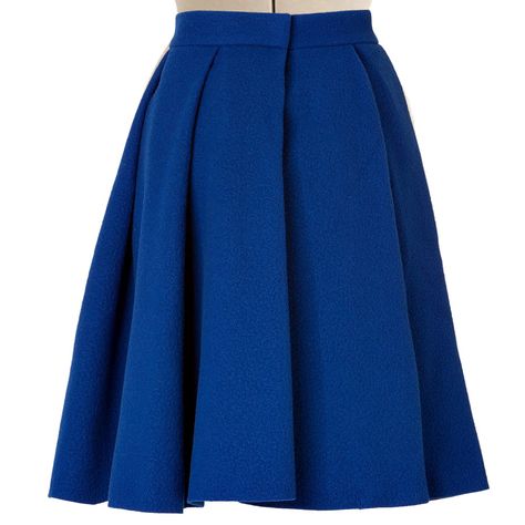 images of skirts | Royal Blue Pleated Skirt | Elizabeth's Custom Skirts