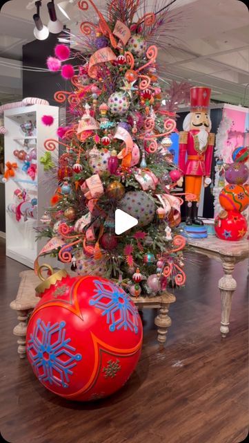 Parker Simmons on Instagram: "I’m super excited to welcome you to @david_christophers_inc this week @americasmartatl! Whether you’re adding to your Christmas decor or purchasing spring, we’ve got you covered!!! Can’t wait to see you here! #atlmkt #wrapstaratlanta #oneparkerstyle" Orange And Hot Pink, Orange Christmas, Christmas Tree Inspiration, Whimsical Christmas, Festive Holiday, Super Excited, Color Of The Year, Holiday Festival, See You