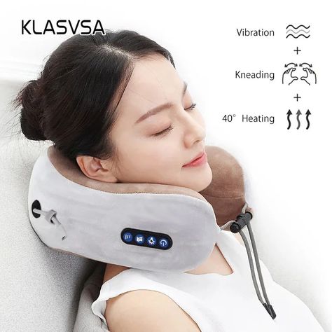 Check it out! $19.80 72%OFF | Electric Neck Massager U shaped Pillow Multifunctional Portable Shoulder Cervical Massager Outdoor Home Car Relaxing Massage https://s.click.aliexpress.com/e/_opag7ei K Tape, Neck And Shoulder Muscles, Electric Massager, Deep Massage, U Shaped Pillow, Neck Massager, Shiatsu Massage, Shaped Pillow, Muscle Fatigue