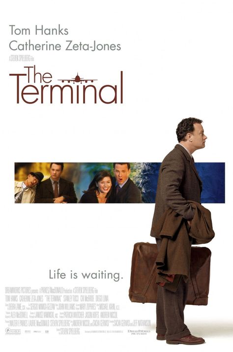 The Terminal (2004) Tom Hanks Movies, Stanley Tucci, Diego Luna, The Terminal, Tv Series Online, English Movies, Love Film, Catherine Zeta Jones, Steven Spielberg