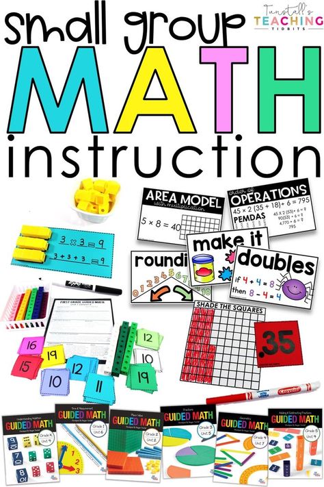 Plain and simple, teacher-led small group math instruction is when students take a new skill and directly apply it in close proximity to the teacher. Small Group Math Instruction, Small Group Math, Math Coach, Monthly Activities, Math Blocks, Math Assessment, Math Materials, Math Intervention, Teaching Lessons