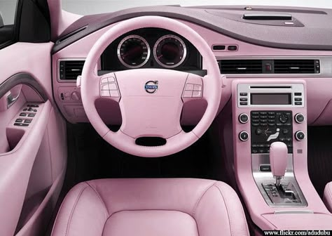 car! Pastel, neon, colours, summer, love, beach, happy, planters, sunset, ocean, party #omgmiami Pink Car Interior, Pink Car Accessories, Pink Cars, Cars Interior, Girly Car Accessories, Combi Volkswagen, Girly Car, Volvo S80, Car Goals