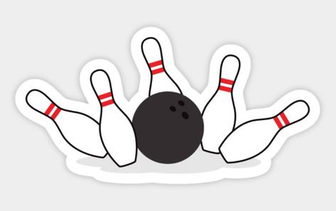 Bowling Nails, Sticker Random, Scrapbooking Sports, Happy Birthday Wallpaper, Bubble Stickers, Bowling Pins, Bowling Ball, Cool Stickers, Fun Stickers