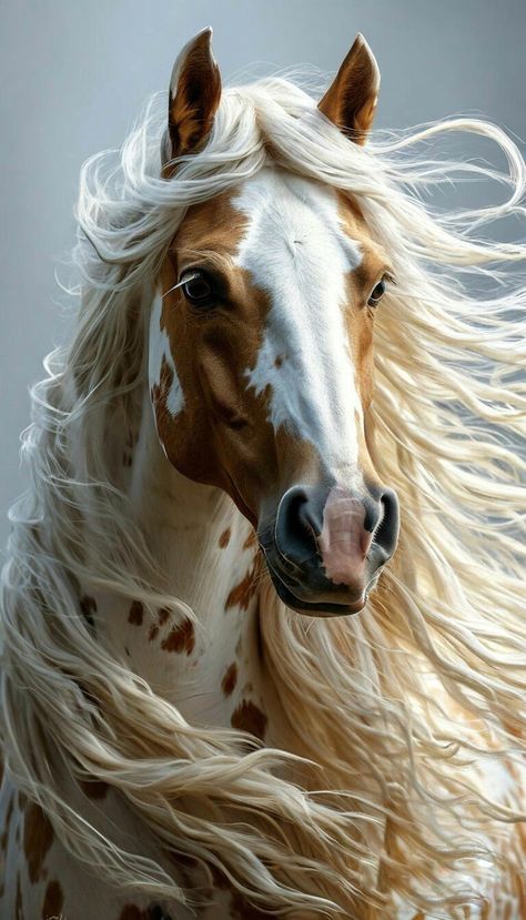 Horse Head Photography, Stallion Horses Art, Piebald Horse, Rare Horse Colors, Mustang Stallion, Pictures Of Horses, Comedy Wildlife Photography, Wild Horses Photography, Horse Canvas Painting