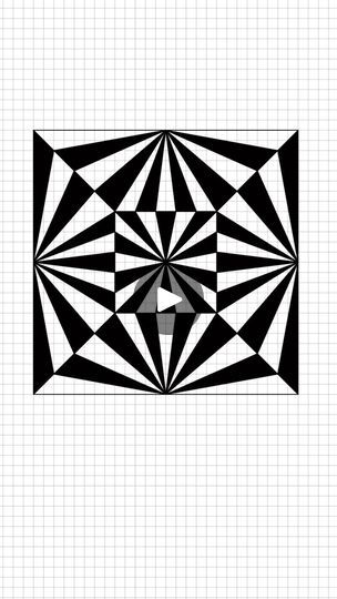 Optical Illusions Pictures Art, Optical Illusions Drawings, Hollywood Pictures, Illusion Drawings, Geometric Pattern Art, Ruled Paper, 3d Drawings, Mandala Drawing, Optical Illusion