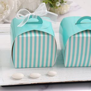 Favors & Fabrics Sale | TableclothsFactory Treat Gift Boxes, Cupcake Favor Boxes, Turquoise Wedding Decorations, Inexpensive Party Favors, Cupcake Favors, Cupcake Wars, Aqua Wedding, Special Events Decor, Candy Gift Box