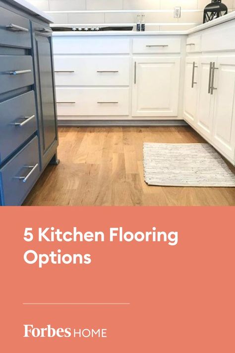 Luxury Vinyl Plank Kitchen, Best Kitchen Flooring, Types Of Kitchen Flooring, Kitchen Flooring Options, Best Flooring For Kitchen, Hardwood Floors In Kitchen, Galley Kitchens, Flooring Inspiration, Best Flooring