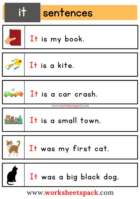 Sight Word Sentences Worksheets with It Small Sentences For Kindergarten, Cvc Words Worksheets Simple Sentences, Simple Reading For Kindergarten, Simple Sentences For Grade 1, Small Sentences For Kids, Sight Word Sentences Kindergarten, Simple Sentences For Kindergarten, Cvc Words Sentences, Expanded Noun Phrases