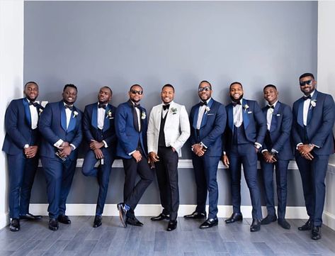 Blue Bridesmaids Navy Groomsmen, Navy Blue And Light Blue Wedding, Groomsmen Navy Blue, Navy Blue Groomsmen Suits, Groomsmen Attire Navy, Navy Blue Groomsmen, Navy Groomsmen Suits, Blue Groomsmen Suits, Men Wedding Suit