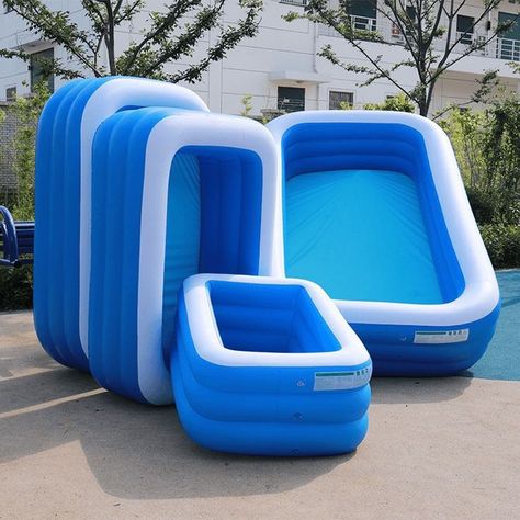 What can be done and what tools can be used to reduce the heat for those who live in houses with limited space on hot days? It is not easy to make a swimming pool for homes with less space, isn't it, let's see what things we can use instead. 🔰 Using a collapsible rubber swimming pool ⭕What is a rubber swimming pool?🤔 A device made of rubber that can be easily adjusted, easily removed and easily carried anywhere. Suitable for homes with limited space. Family Lounge Pool, Portable Swimming Pools, Swimming Pool Accessories, Pool Lounge, Kiddie Pool, Kid Pool, Indoor Swimming, Baby Swimming, Indoor Swimming Pools