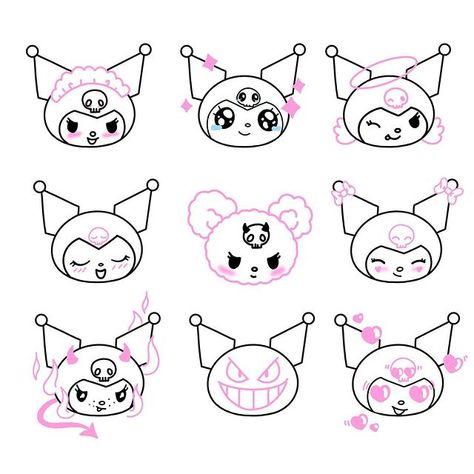 Kuromi Tattoo Ideas, Kuromi Tattoo, Cute Thigh Tattoos, Tattoo Maker, Hello Kitty Tattoos, Kawaii Tattoo, Spooky Tattoos, Aesthetic Tattoo, Baby Tattoos