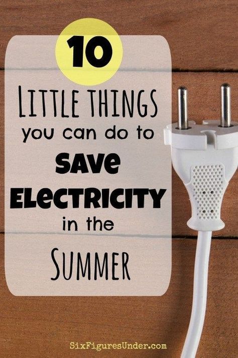 Save Electricity | Lower Electric Bill | Save Energy | How to Save Electricity in Summer Organized Finances, Energy Saving Tips, Six Figures, Thrifty Thursday, Thrifty Living, Frugal Lifestyle, Finance Advice, Nice Ideas, Free Budget