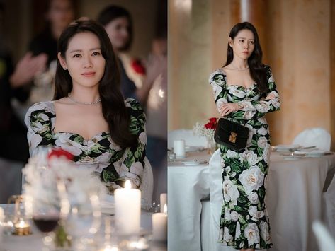 📷#SonYeJin| #CrashLandingonYou QUEENNN . . . . . #kdrama #dorama #doramabrasil  #kdrama #tvn Jin Green, Green Wedding Dress, Luna Fashion, Son Ye Jin, Green Wedding Dresses, Kris Jenner, Korean Actresses, Matches Fashion, Looks Chic