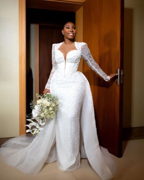 Civil Wedding Dress, Nigerian Wedding Dress, Extravagant Wedding Dresses, African Bridal Dress, Luxury Wedding Dresses, Plus Wedding Dresses, Wedding Dresses 2024, Bridal Gown Styles, Classy Gowns