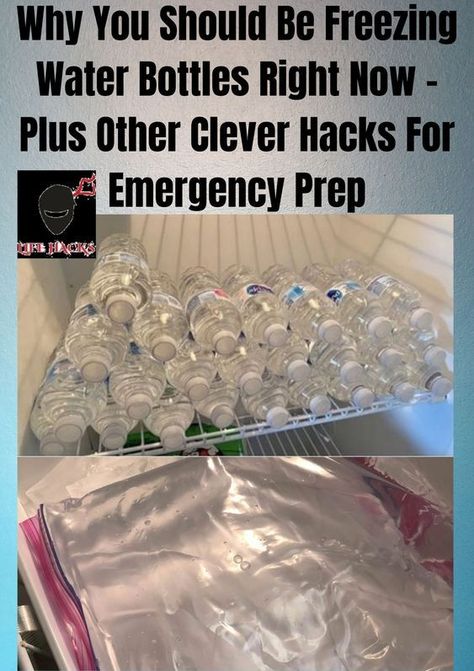 Why You Should Be Freezing Water Bottles Right Now – Plus Other Clever Hacks For Emergency Prep Freezing Water, Survival House, Emergency Preparedness Food, Emergency Prepardness, Emergency Preparedness Kit, Emergency Preparation, Survival Life Hacks, Hollywood Celebrity, Survival Life