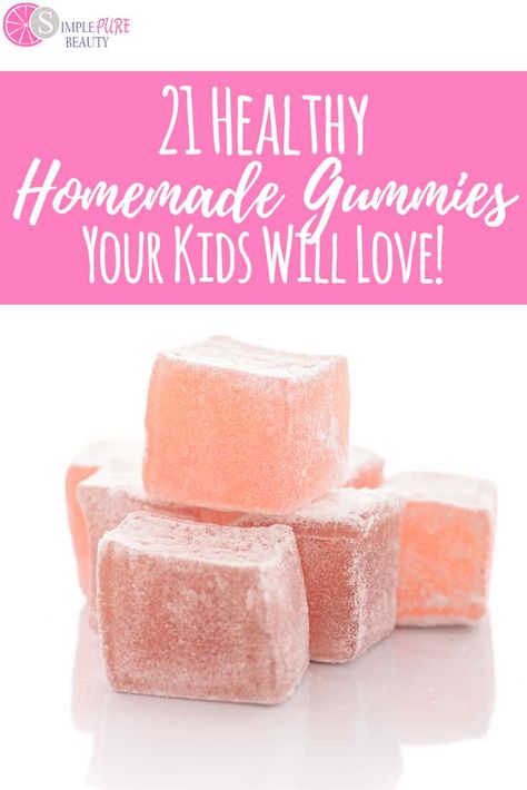 If you are looking for a healthier way to enjoy gummies, homemade gummies are the way to go! These 21 homemade gummy recipes are just what you need! Making your healthy gummy recipes with grassfed gelatin makes them even healthier. You'll find fun Halloween gummies here including scary eyeballs and gummy worms. #DIY #homemade #healthy #gummies #gelatin Diy Gummies Healthy, Teen Snacks, Diy Gummies, Gummy Recipes, Easy Strawberry Lemonade, Homesteading Recipes, Healthy Gummies, Gummy Snacks, Homemade Gummies