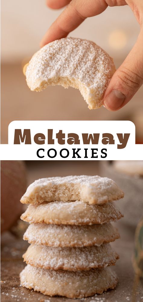 Coconut Meltaway Cookies, Anise Drop Cookies, Jewish Cookies Recipes, Minimal Ingredient Cookies, Best Easy Cookie Recipes, Sugar Cookie Mix Hacks, Melting Moments Cookies Recipe, Cookies With Cornstarch, Cornstarch Recipes