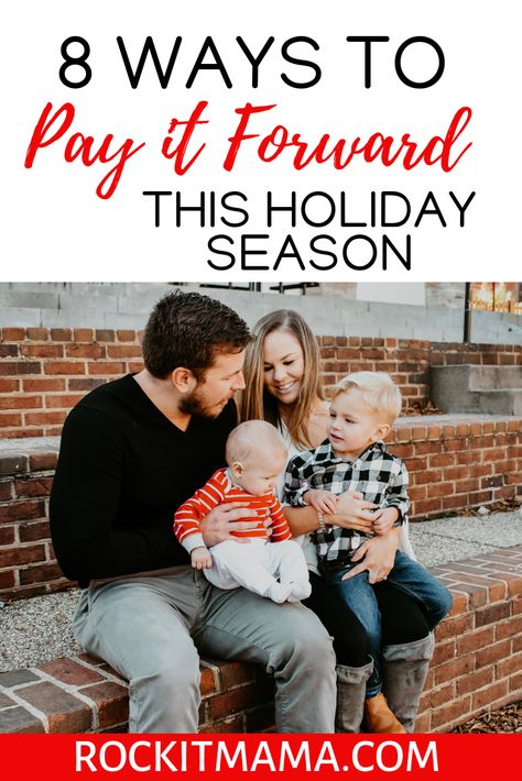 See our list of 8 child-friendly ways to pay it forward this holiday season and teach our children the value of simple acts of generosity. Simple Acts Of Kindness, Teaching Kindness, Christmas Bucket, Stocking Stuffers For Men, Stocking Stuffers For Kids, Holiday Costumes, Christmas Activities For Kids, Pay It Forward, Family Goals