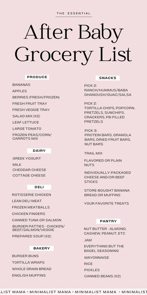 Easy Postpartum Meals, Postpartum Meal, Postpartum Meals, Mom Checklist, Postpartum Diet, Ideas For Breakfast, Dinner Snacks, Newborn Baby Tips, Newborn Mom