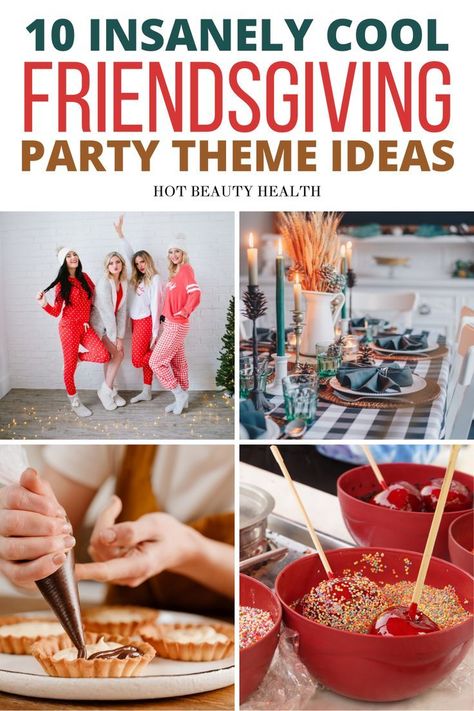 Love this! She has so many fun friendsgiving theme party ideas on this list. Me and my girls can wait to throw our friendsgiving party this year! Friendsgiving Ideas Games, Themed Thanksgiving Dinner, Friendsgiving Party Food, Friendsgiving Theme Ideas, Friendsgiving Dinner Party Decor, Friendsgiving Activities, Friendsgiving Food Ideas, Thanksgiving Family Games, Hosting Friendsgiving