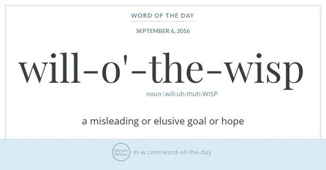 The will-o'-the-wisp is a flame-like phosphorescence caused by gases from… Wisp Aesthetic, Thesaurus Words, Word Vocabulary, Will O The Wisp, Uncommon Words, Fancy Words, Word Nerd, Interesting English Words, Unusual Words