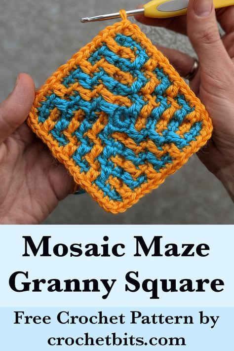 Explore the intricate beauty of our Crochet Mosaic Maze Granny Square pattern! Perfect for adding a sophisticated twist to blankets, pillows, and more. Dive into this fun and engaging project to elevate your crochet skills! ⁠ #crochetmosaic⁠ #crochetmosaicgrannysquare⁠ #mosaicgrannysquare⁠ #crochetpattern⁠ #crochet⁠ #howtocrochet⁠ #crochetgrannysquare ⁠ #grannysquare ⁠ #crochetsquare ⁠ #crochetgranny Unique Crochet Granny Square Patterns, Moth Granny Square, Optical Illusion Granny Square, Cool Granny Squares Free Pattern, Crochet Mosaic Square Free Pattern, Mosaic Granny Square Crochet Pattern, Geometric Granny Square, Crochet Beach Granny Square, Kaleidoscope Granny Square Pattern