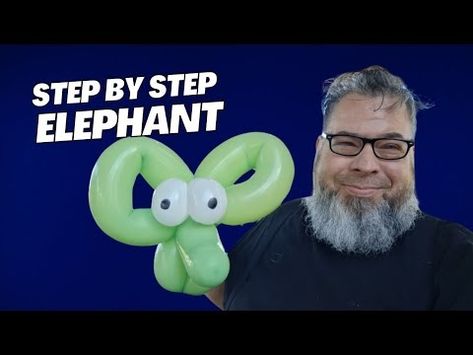 Step by Step How to Make A Balloon Elephant - YouTube Balloon Elephant, Step By Step, Balloons, Elephant