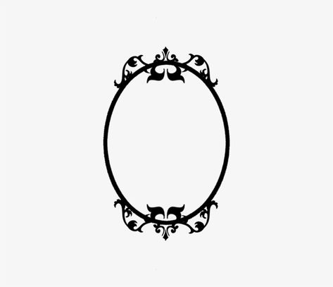 Mirror Clipart, Black And White Mirror, Mirror Tattoo, Mirror Tattoos, Simple Mirror, White Mirror, Web Design Software, Tattoo Outline, My Tattoos