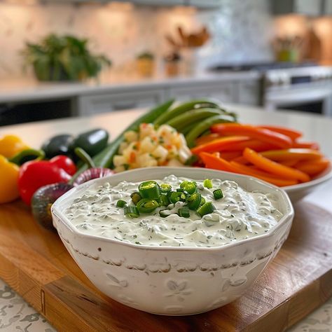 Hidden Valley Ranch Dip Recipe Ranch Dip Recipe Hidden Valley, Ranch Vegetable Dip Recipe, Ranch Vegetable Dip, Hidden Valley Ranch Dip, Veggie Dip Recipe, Ranch Dressing Dip, Ranch Dressing Seasoning, Ranch Dip Recipe, Homemade Ranch Dip