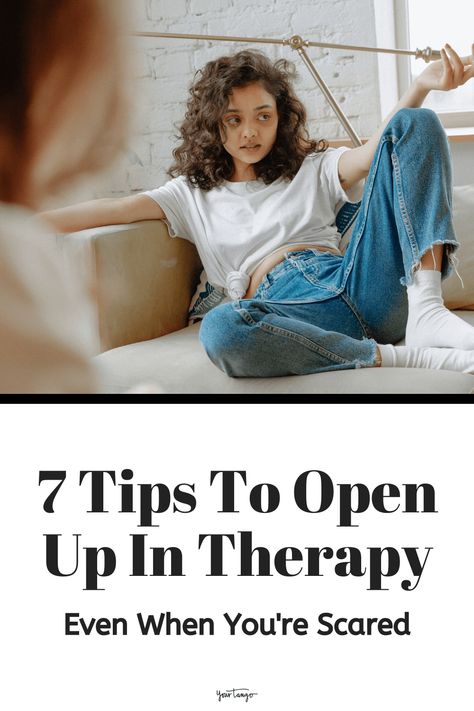 7 Tips For Talking To A Therapist And Opening Up During Therapy | Dr. Leda Kaveh | YourTango Mental Health Advocacy, Talk Therapy, How To Talk, Hard Time, Helpful Tips, Talking To You, Open Up, How To Stay Healthy, Fitness Inspiration