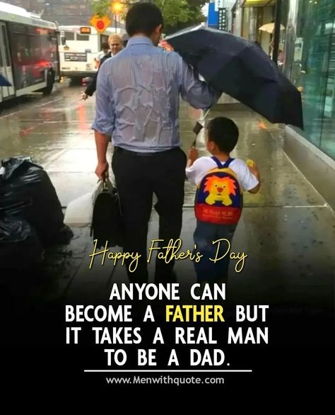 Happy Father's Day! 🎉 Anyone can become a father, but it takes a real man to be a dad. ❤️ - Caption This! ✔️ - Follow us @menwithquote 🌟 If you have goals in your life. - We love to keeps you always motivated towards your goal, your dreams! 🌎 - So Turn the blue button into white right now! - Follow us @menwithquote 🌟 Follow us @menwithquote 🌟 - 📸 Credits to owner Turn 🔛 on Post notification 🔔 - - - - ⠀⠀⠀⠀ #successlogans #menwithquote . Tag begins :) #FathersDay #DadLife #RealMan #Fatherhood... Father Daughter Dance Party, Daughter And Father Tattoo, Morning Quotes In English, Father Baby Photography, Sunrise Quotes, Father Daughter Photography, Father Son Quotes, A Real Man, Father Daughter Quotes