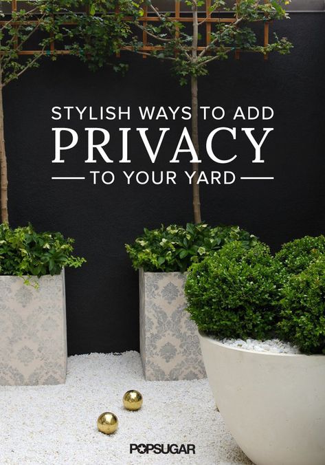 If you can't count on towering trees, tall fences, or hedges to shield you from neighboring windows when you're enjoying your yard, there's still hope! Playhouse Deck, Privacy Trellis, Landscape Yard, Privacy Hedge, Privacy Landscaping, Plants Outdoor, Urban Contemporary, Backyard Privacy, Privacy Fences